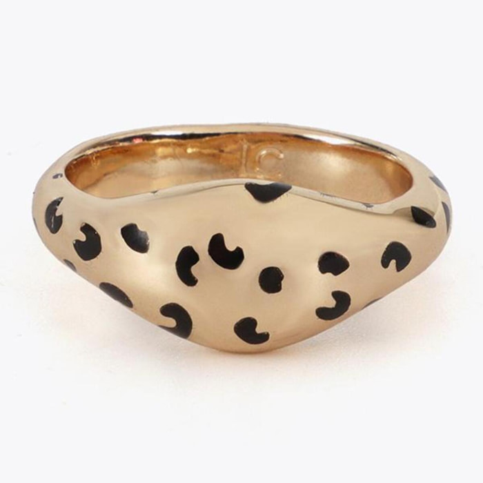 Set di Anelli Bicolore Stampa Animale