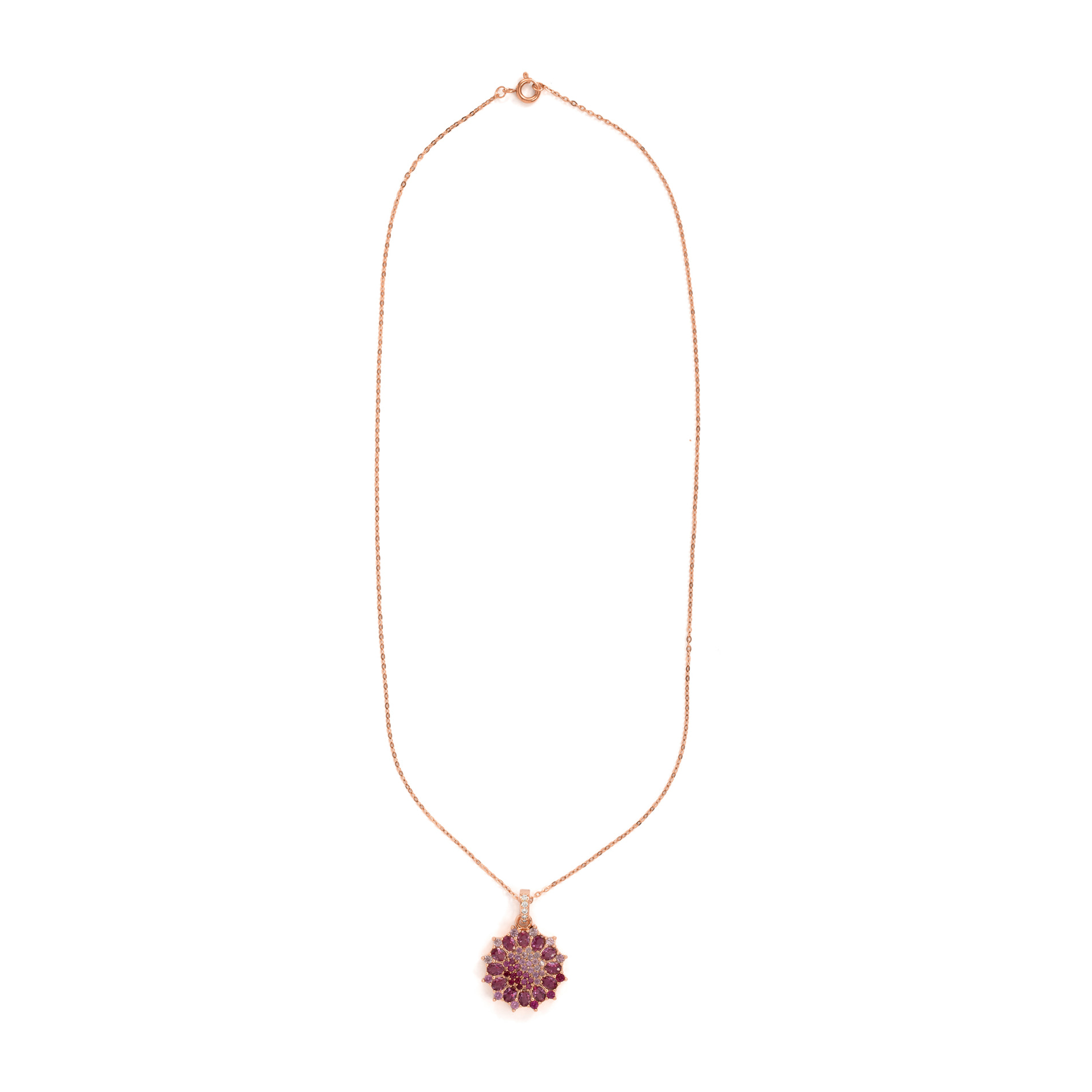 Collar Mansayn acabado oro rosa 18k