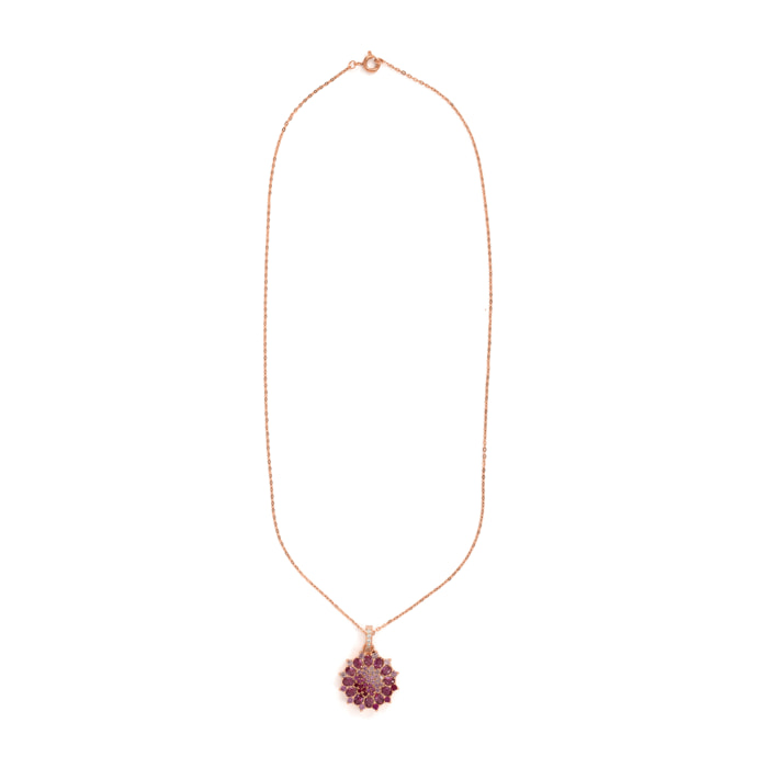Collar Mansayn acabado oro rosa 18k