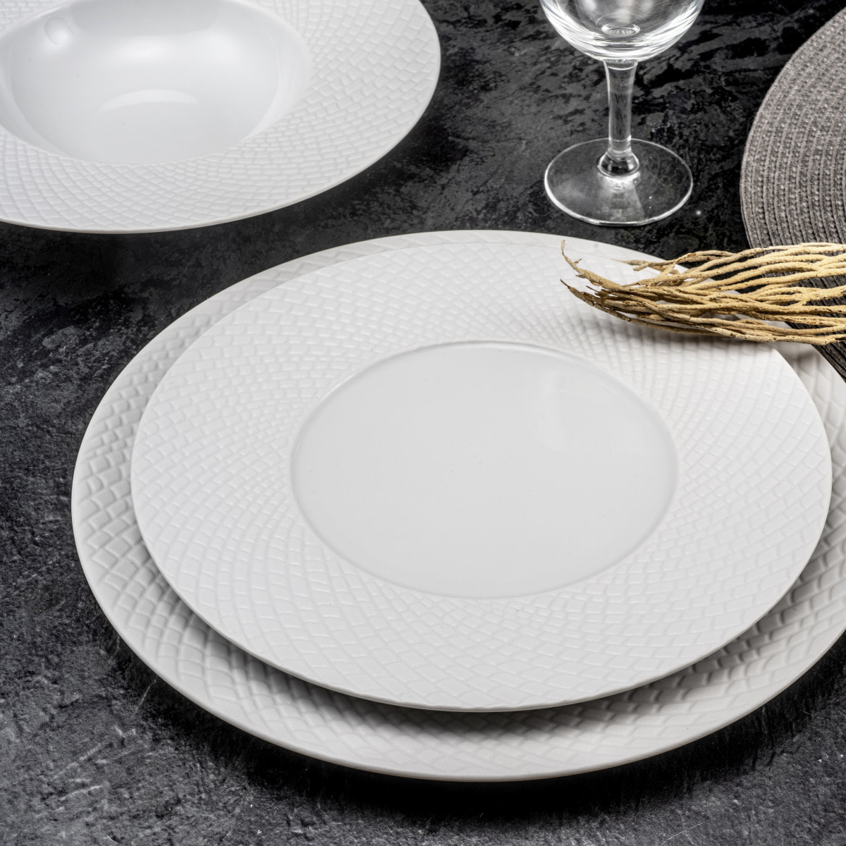 Sherane - Assiette dessert 21 cm (lot de 6)