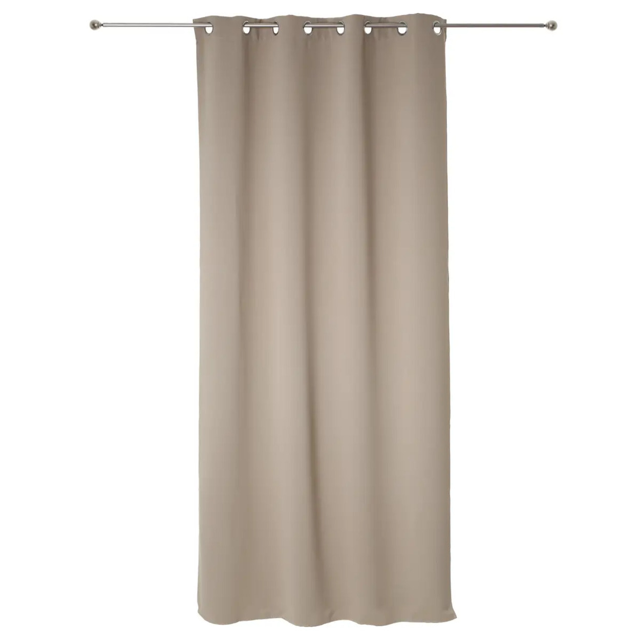 Lot de 2 rideaux occultants beige - 135x240 cm