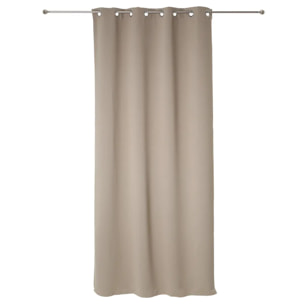 Lot de 2 rideaux occultants beige - 135x240 cm