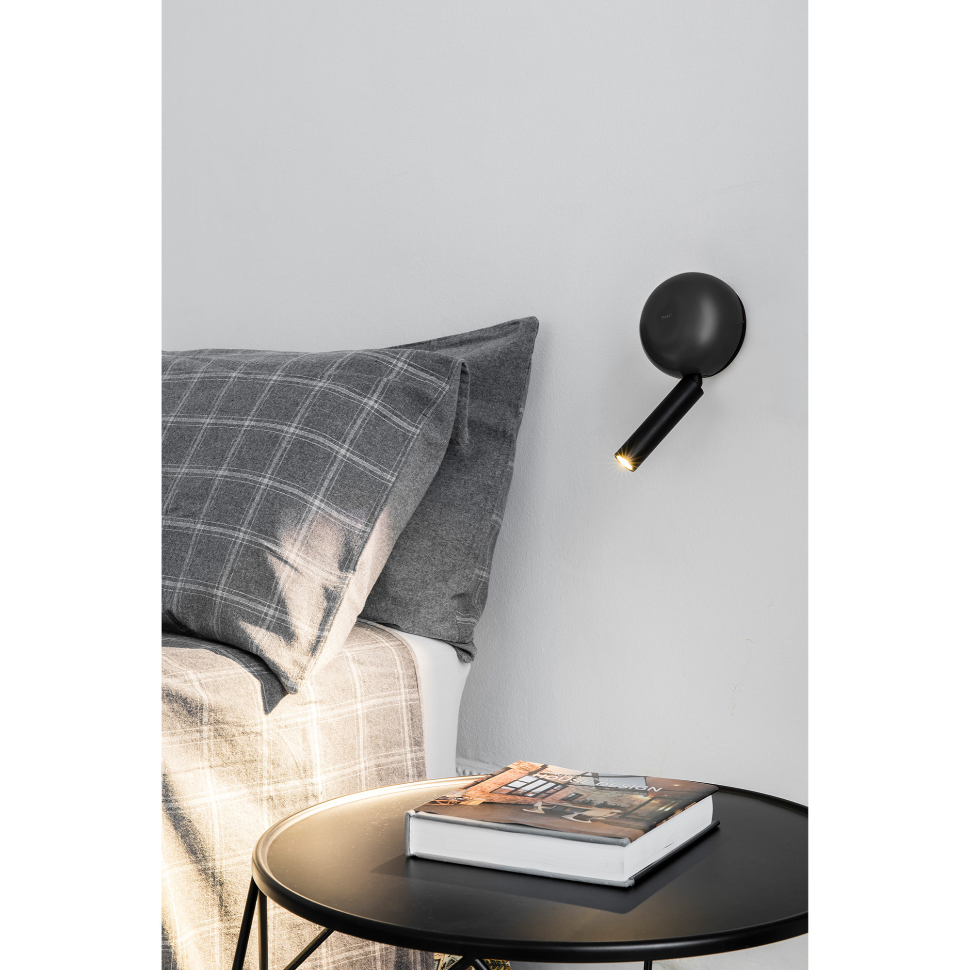 PRESS Lampe applique lecteur noir