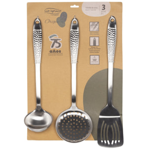 Set 3 utensilios de cocina colección Origen San Ignacio