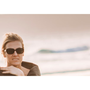 Gafas de sol OCEAN GEORGIA - Negro brillante / Ahumada