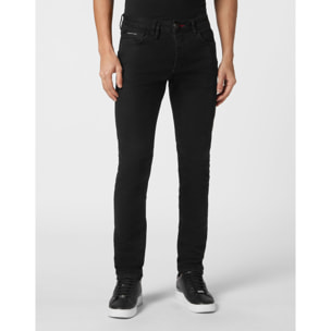 PHILIPP PLEIN Vaqueros de corte recto LION