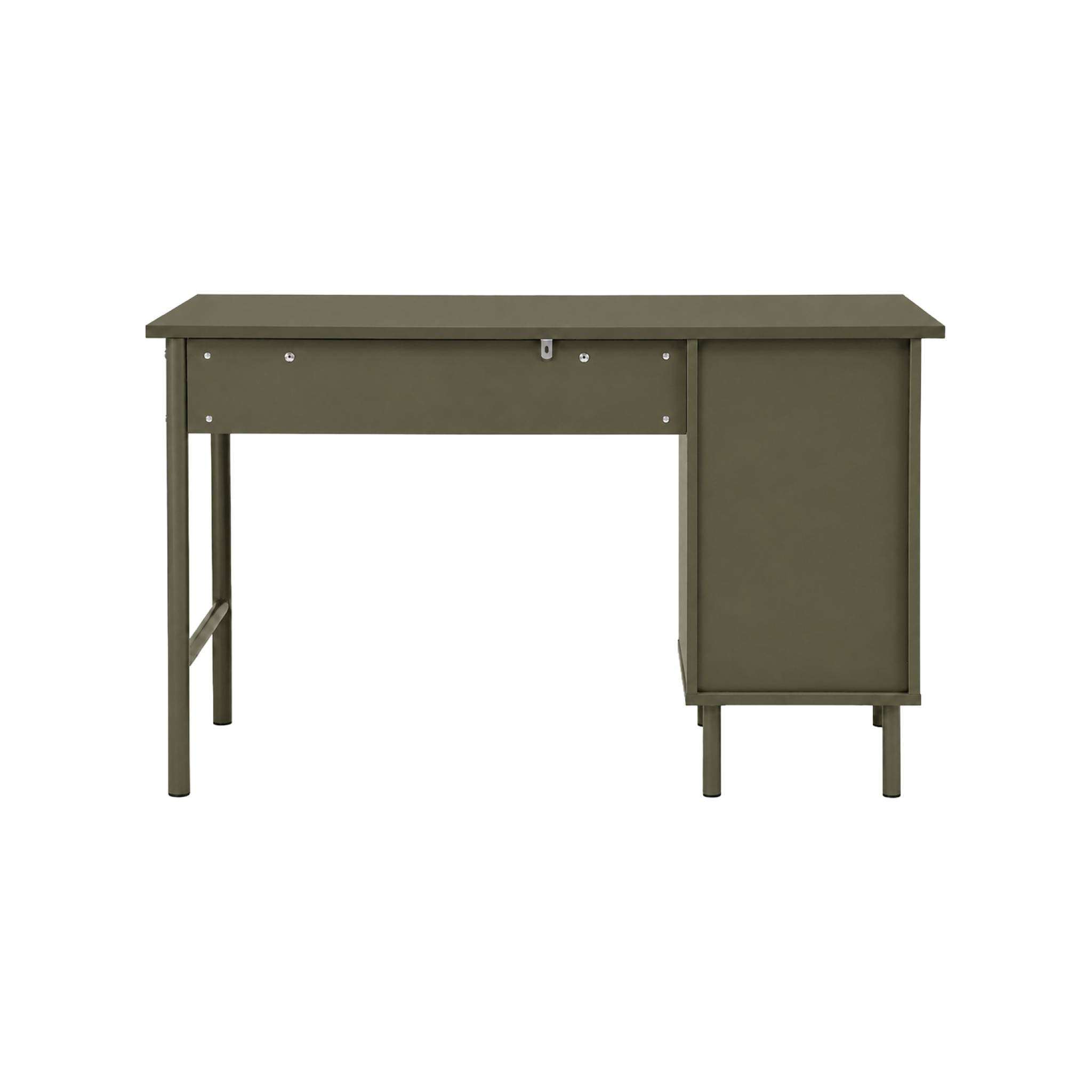 Bureau décor bois et métal 1 tiroir 1 porte ELLIE