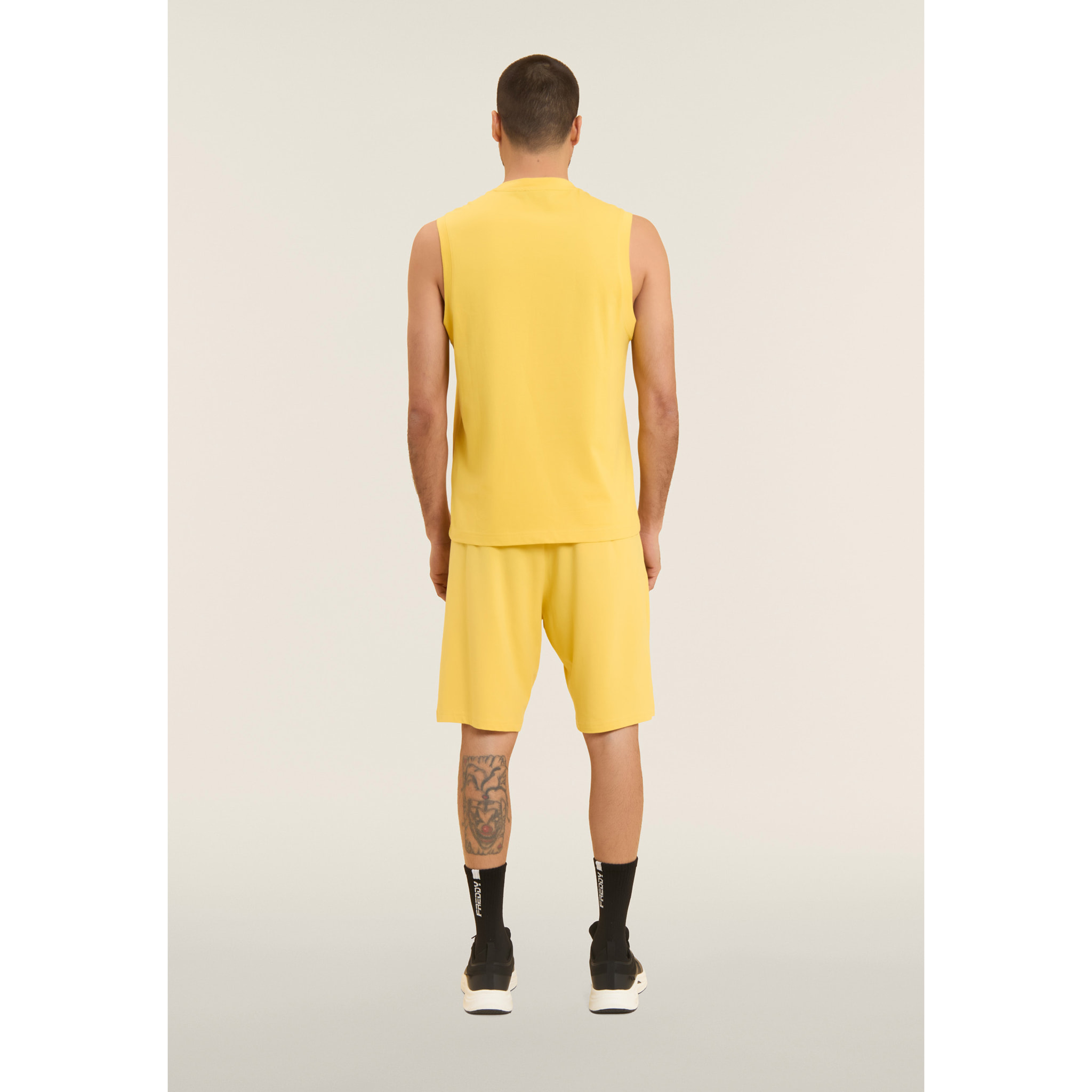 T-shirt senza maniche in jersey di cotone