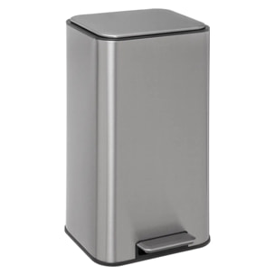 Poubelle à pédale métal 30L Inox Safir