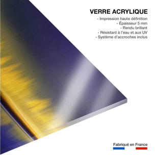 Tableau la nuit jaune Tableau plexiglas