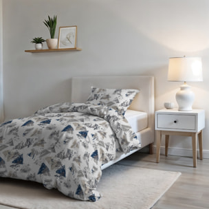 COPRIPIUMINO FASHION, 100% Microfibra, No Stiro - URBAN BLU