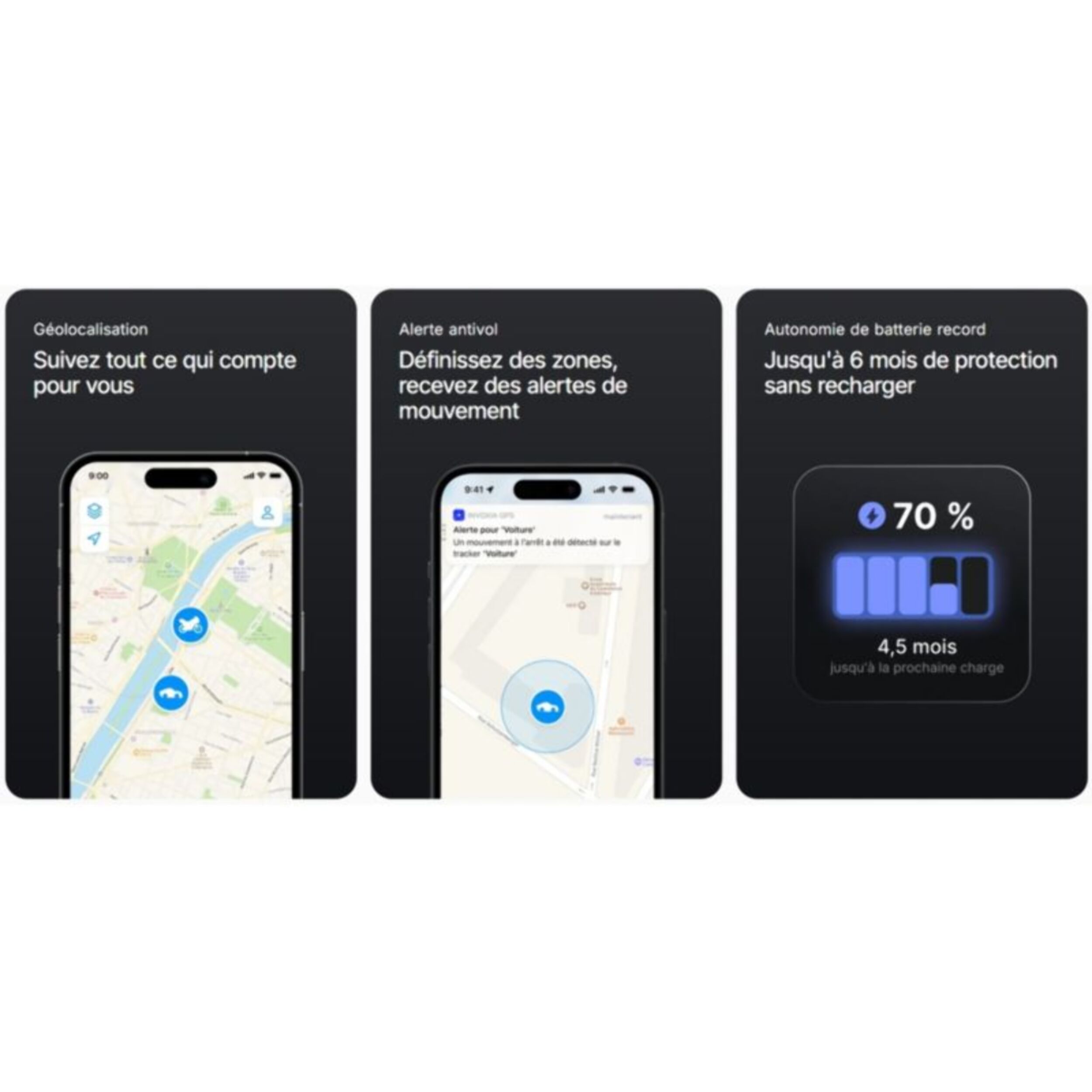 Tracker GPS INVOXIA Classic 2nd Edition 1 an inclus