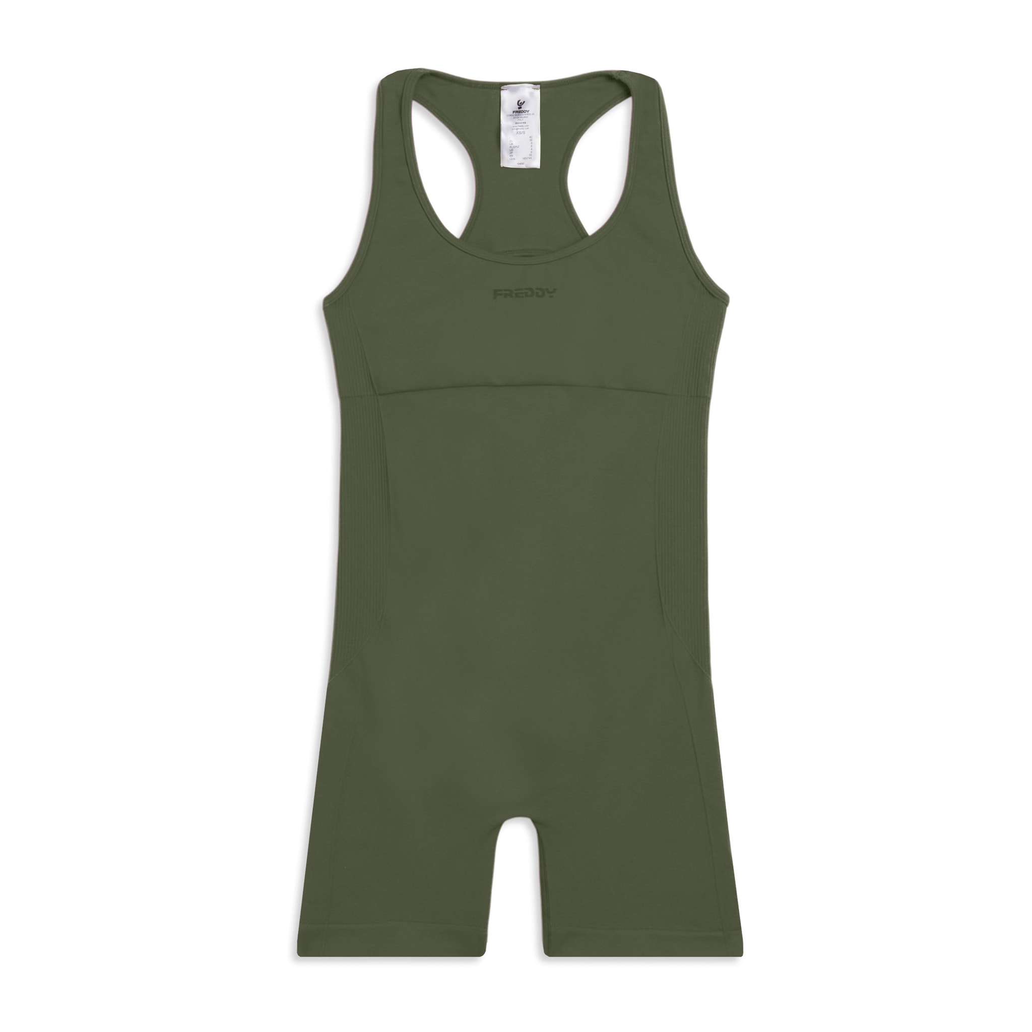 Tuta Jumpsuit Seamless Short con cut-out sulla schiena