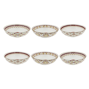 Lot de 6 assiettes creuses, SABELA