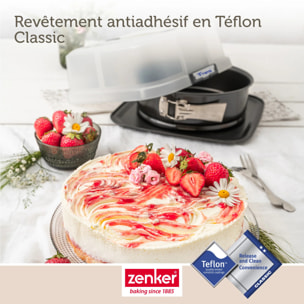 Lot de 2 moules à gâteaux 23 cm en acier Zenker Bake Click and Go
