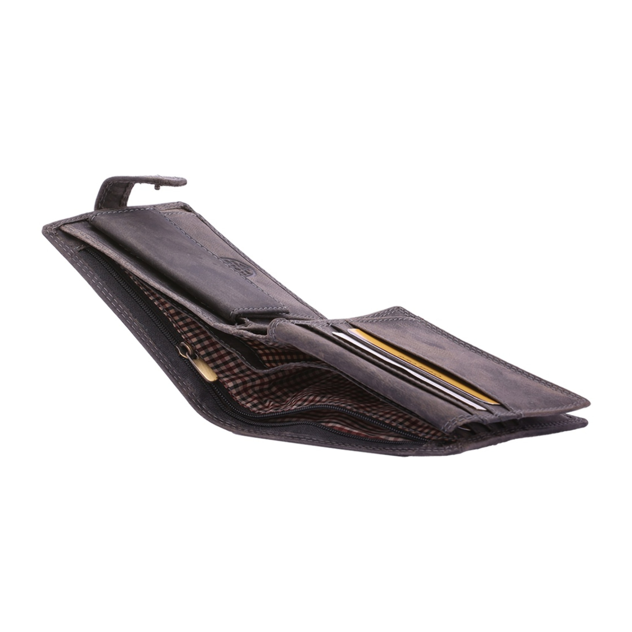 Portafoglio uomo vera pelle - Modello False - Casual - 10.0 x 12.5 x 3.0 cm