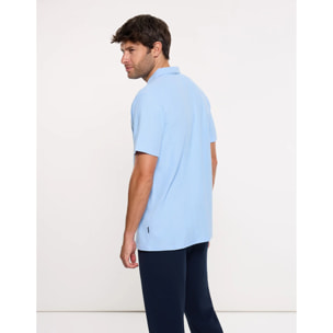 Polo Manga Corta Azul Celeste - Biebu