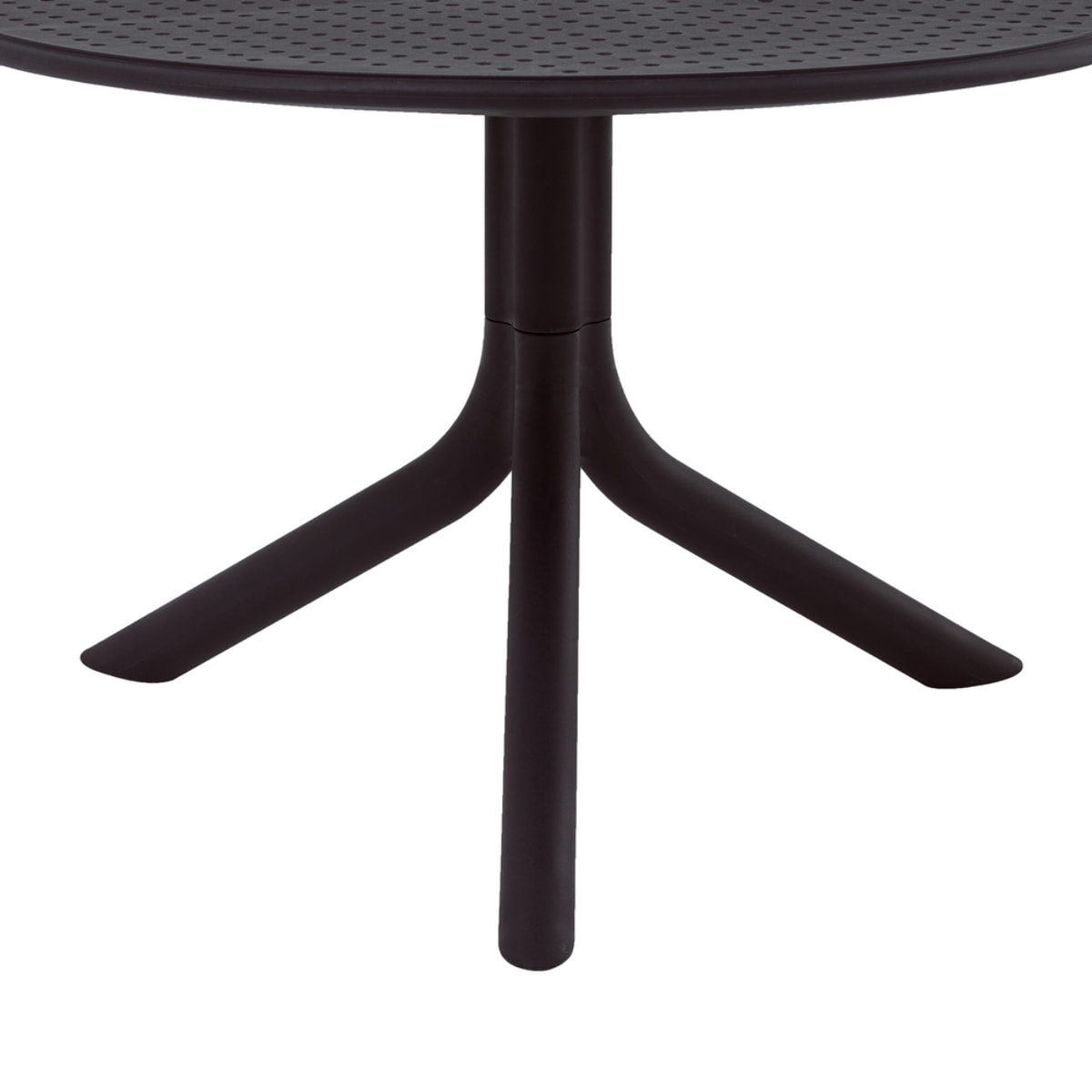 Tavolino basso da esterno in polipropilene 60x60x41cm nero – Obidos