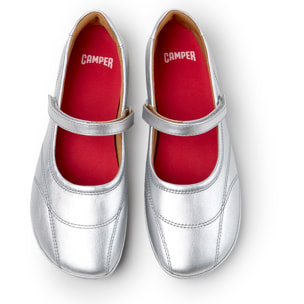 Bailarinas - CAMPER Right Nina - Plateado - Piel lisa