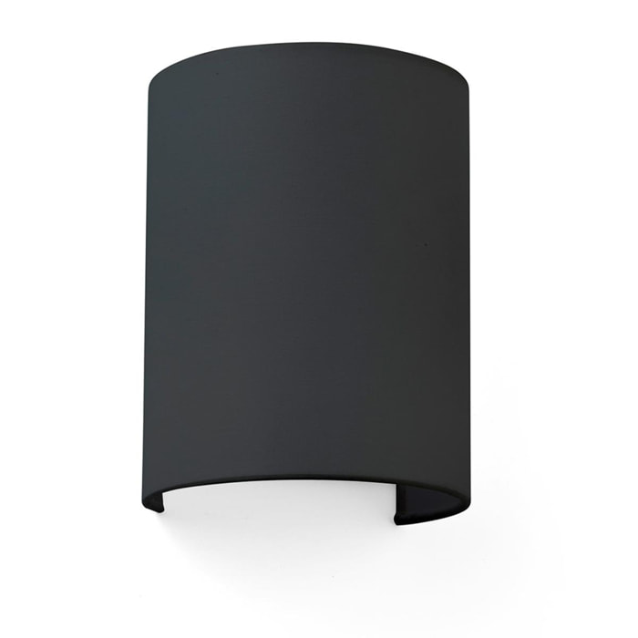 COTTON R Lampe applique noir ronde vertical