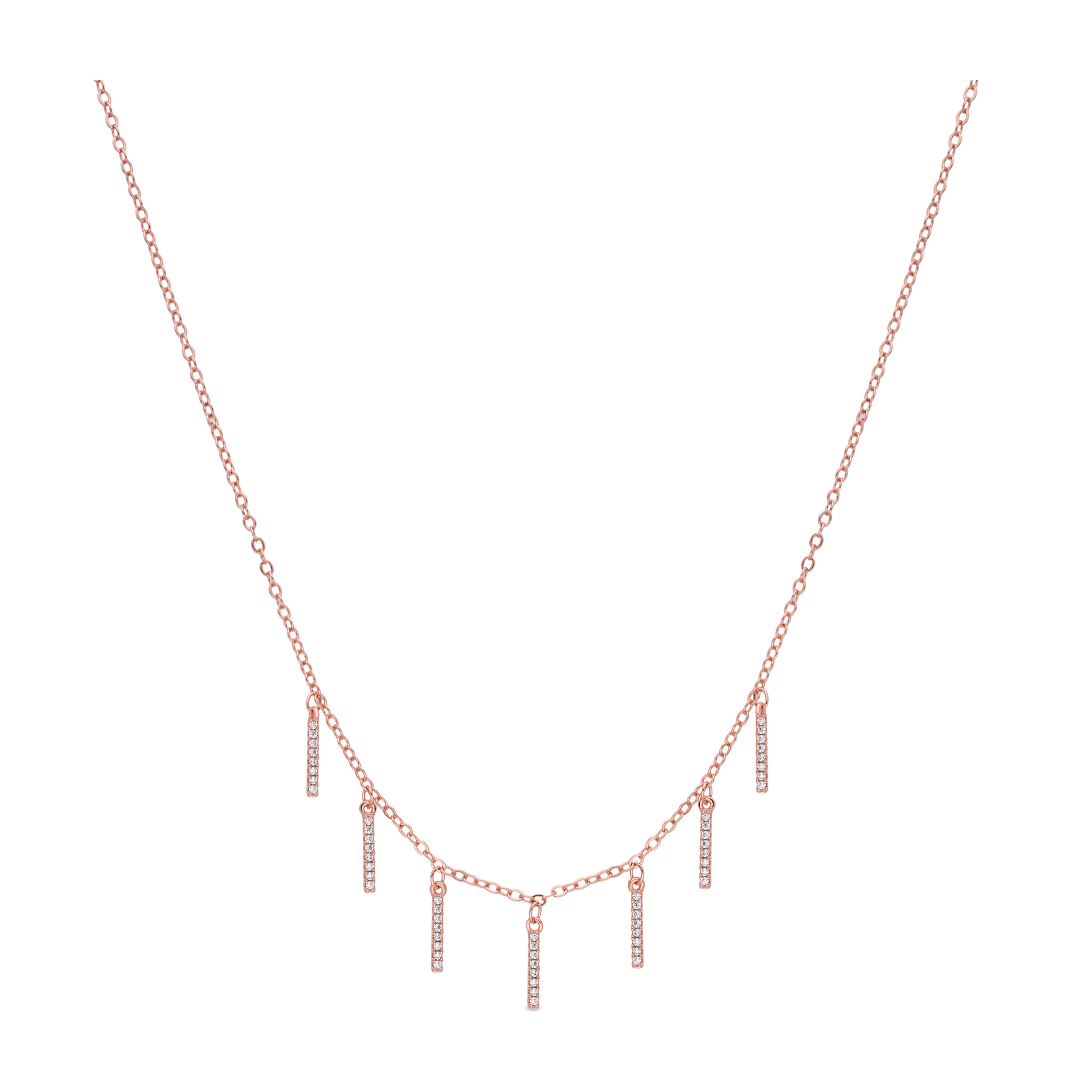 Collar Rambol acabado oro rosa 18k