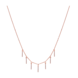 Collar Rambol acabado oro rosa 18k