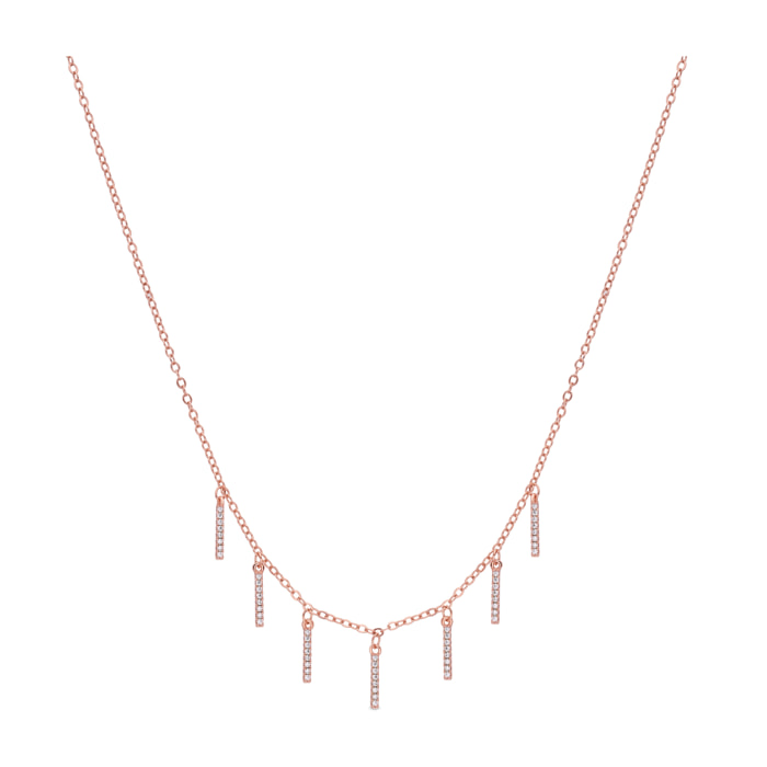 Collar Rambol acabado oro rosa 18k