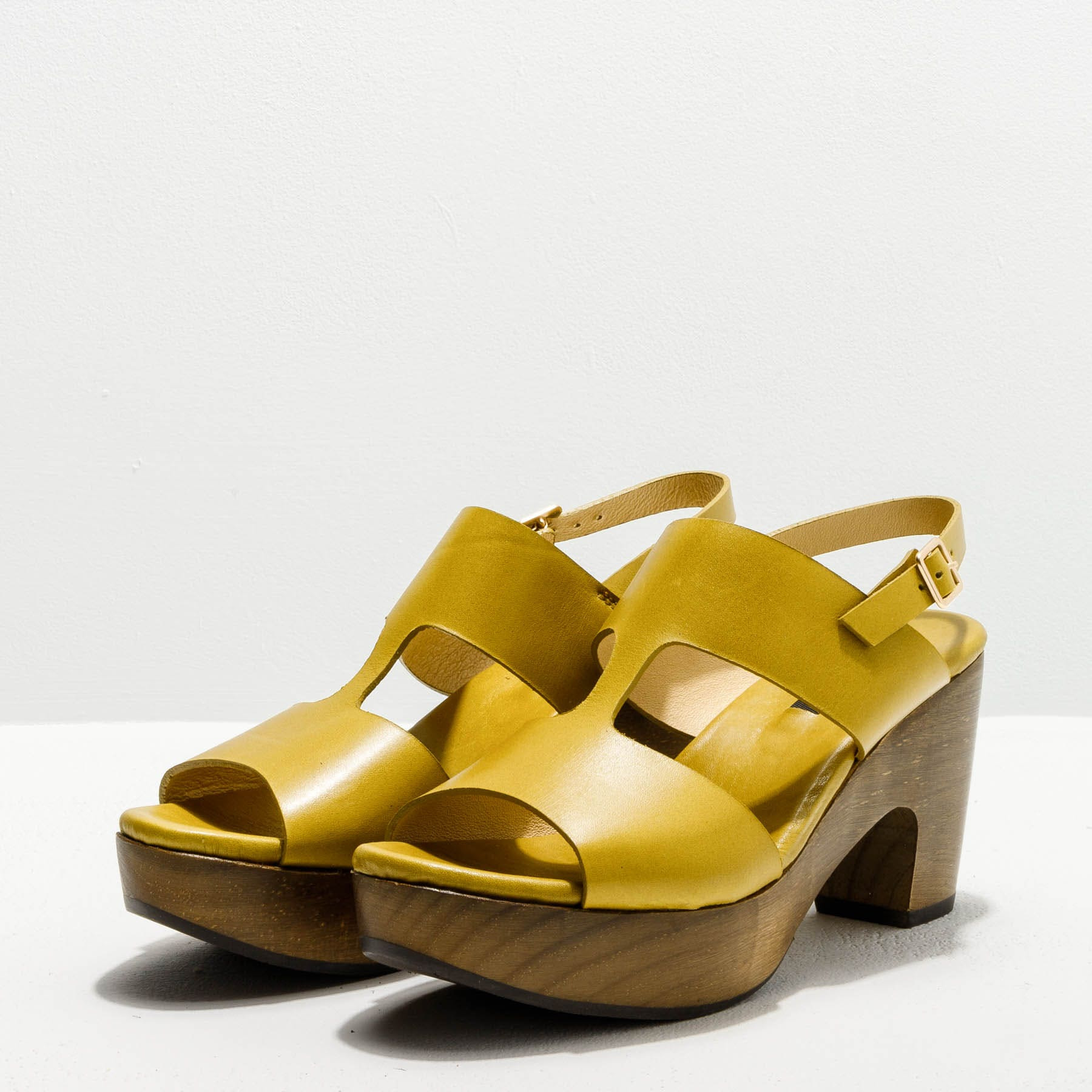 Sandalias con tacón S3270 RESTORED SKIN SAUCE/ ST.LAURENT SANDAL color Sauce