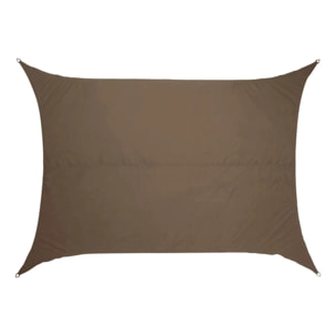 Voile d'ombrage Elyora 4x3m café