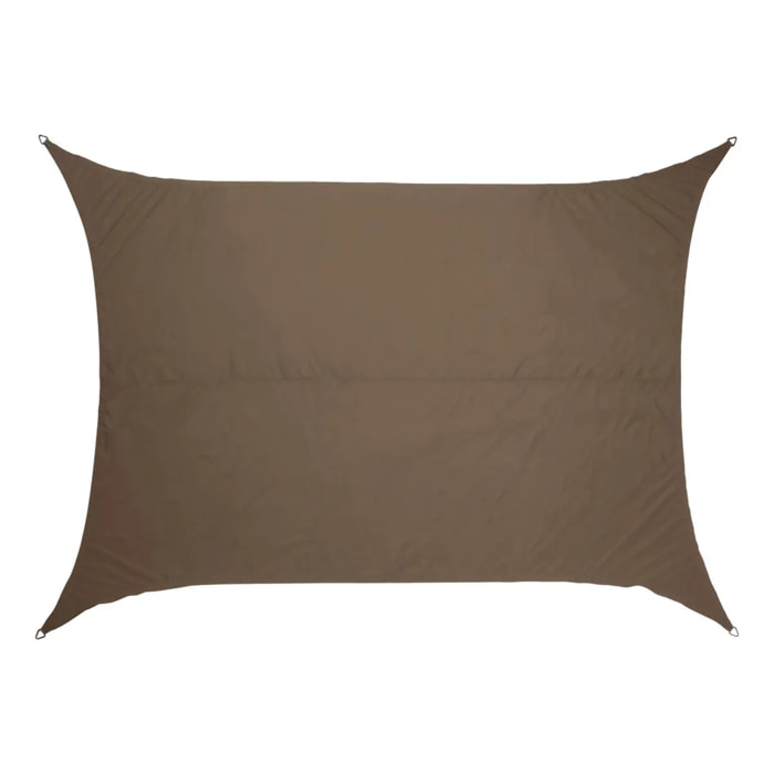 Voile d'ombrage Elyora 4x3m café