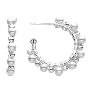 Pendientes Lux by Lux acabados plata