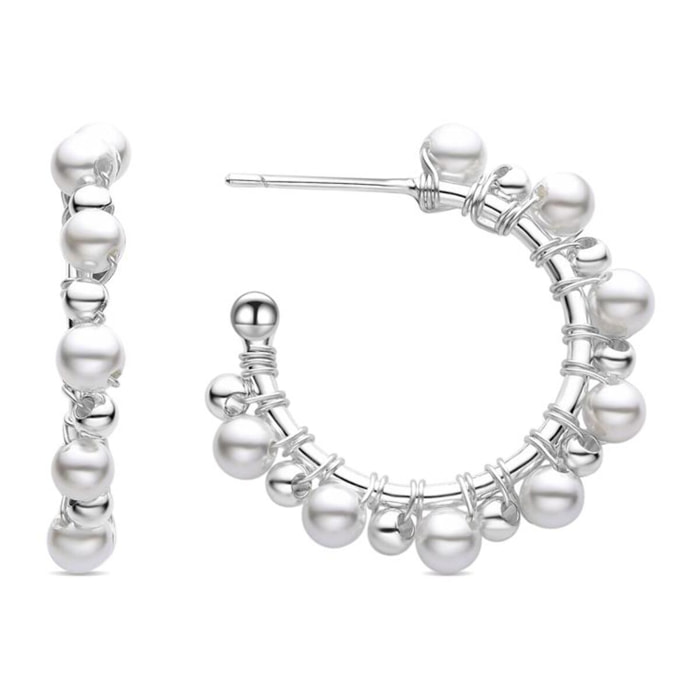 Pendientes Lux by Lux acabados plata