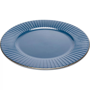 Assiettes Muse bleues 27cm set de 4 Kare Design