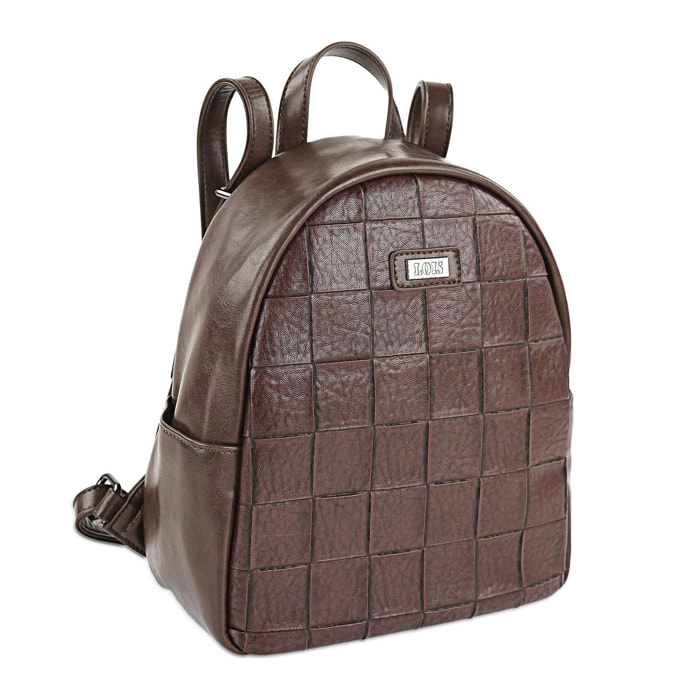 Bolso Mochila Mujer Lois Crossover Marron