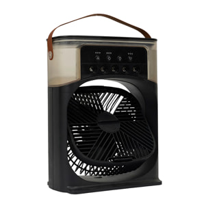 Ventilateur Brumisateur - JE CHERCHE UNE IDEE - LED Retro - Noir