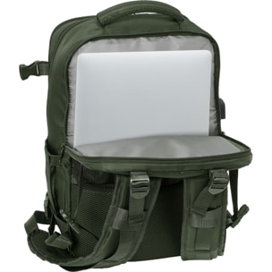 Mochila viaje cabina portatil 15,6 safta "verde"