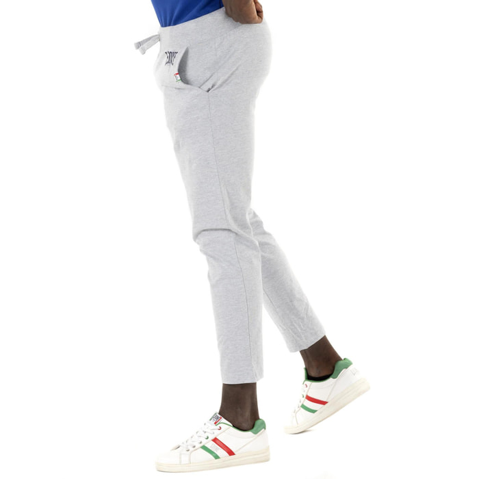 Pantaloni dritti in heavy jersey da uomo Logo Basic
