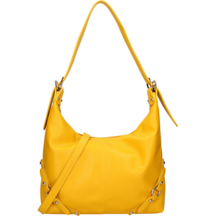 Borsa a spalla da donna In Vera pelle Made in Italy 30x30x9 cm