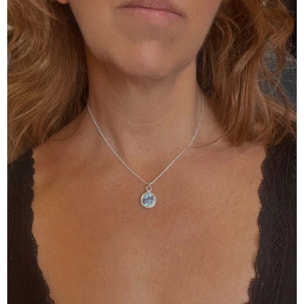 Collar colgante cristal Sw azul