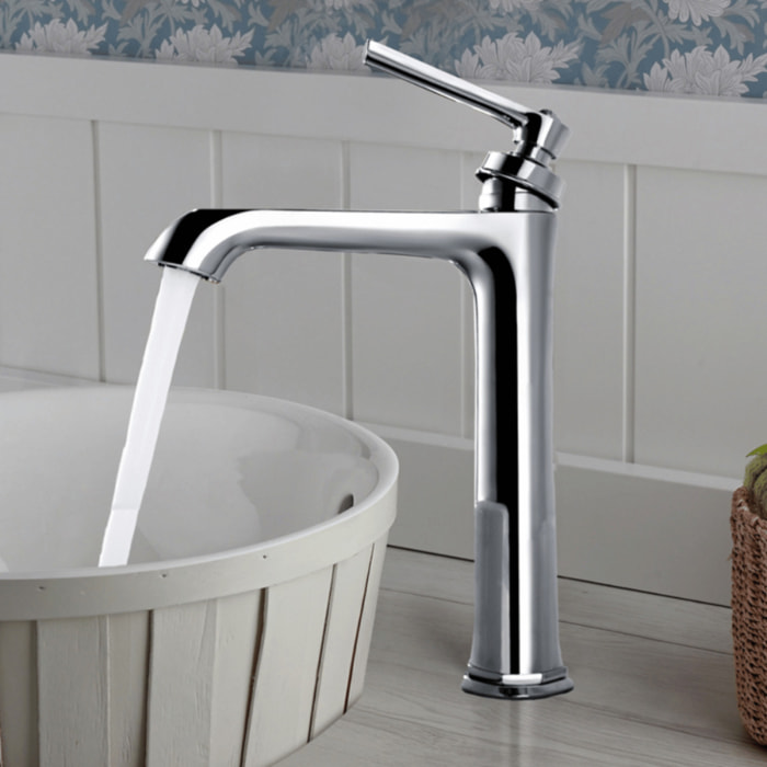 Lot de 2 robinets lavabo haut Paini Lady's 180 Chromé