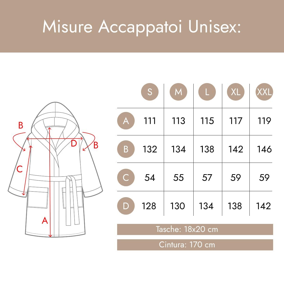 INTRECCI HOME Accappatoio Uomo e Donna, in Morbido Cotone 300 g, , Morbidezza Extra, Avvolgente, con Cappuccio e Tasche, Elegante e Confortevole,