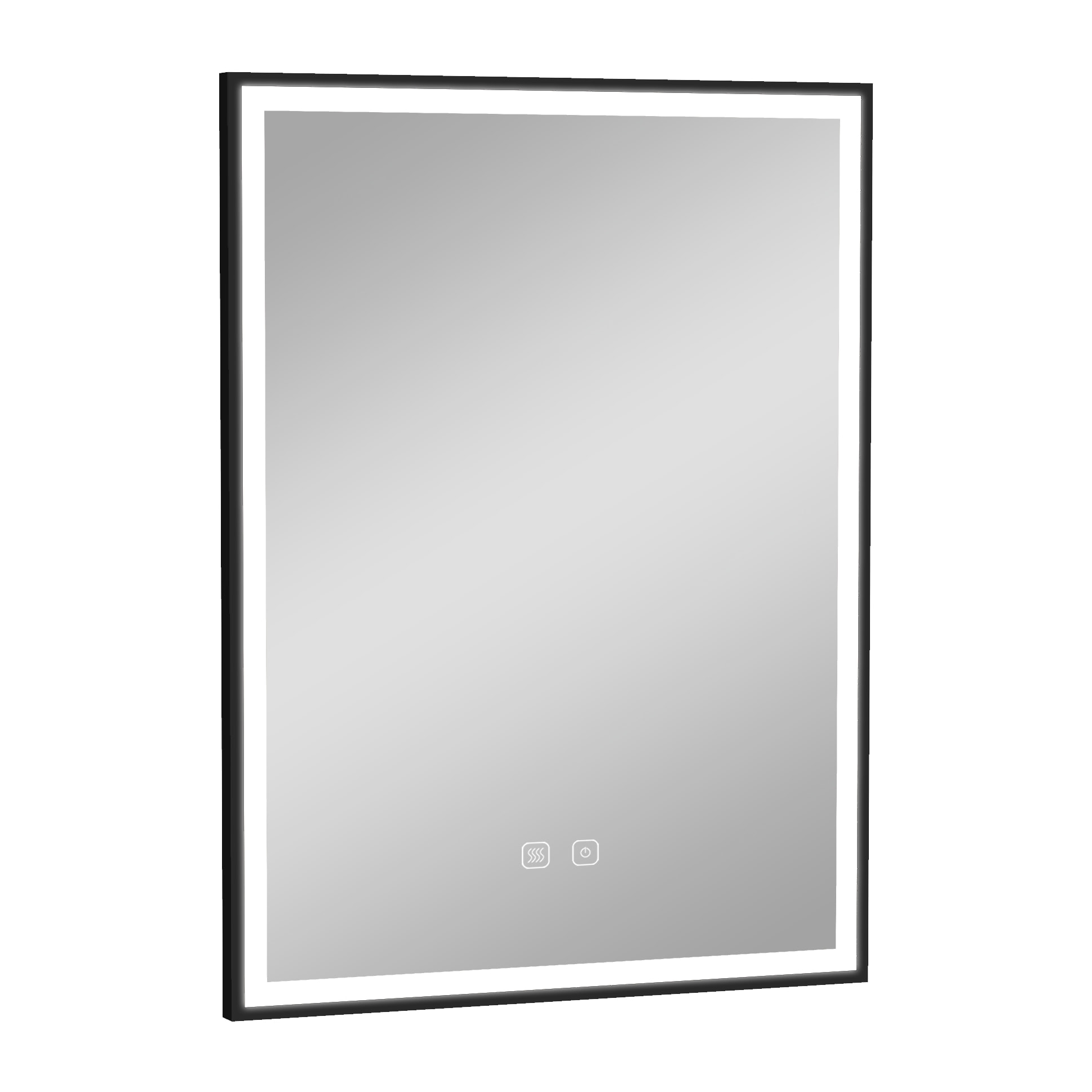 Miroir de salle de bain LED tactile Alday, 60 cm