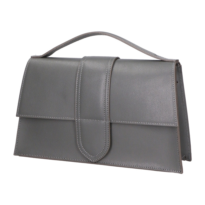 Borsa a mano da donna - Modello Lina - Vera pelle - 34.0 x 20.0 x 9.0 cm