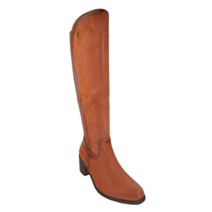 Stivali in pelle con tacco comodo