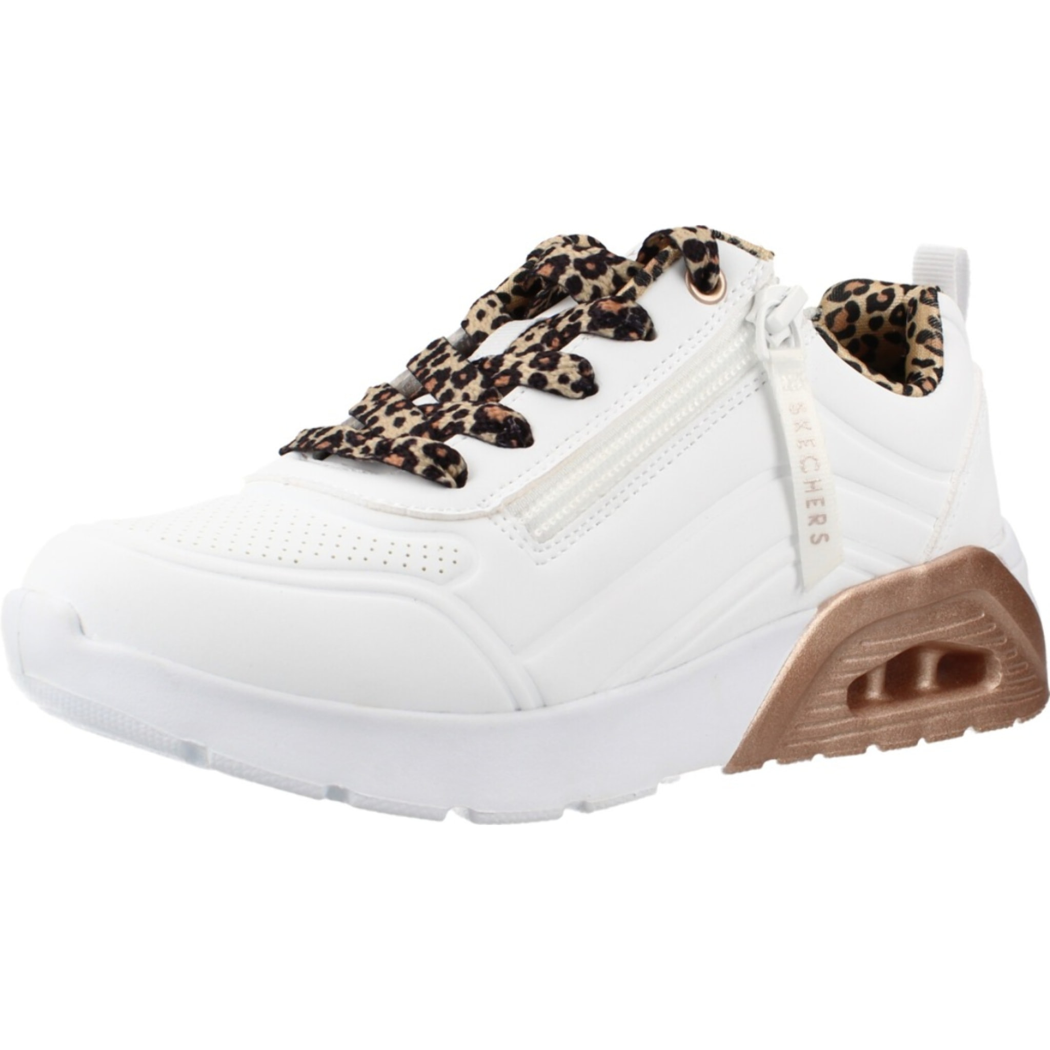 Zapatillas Niña Uno Lite 2.0 - Leopard Stride Blanco