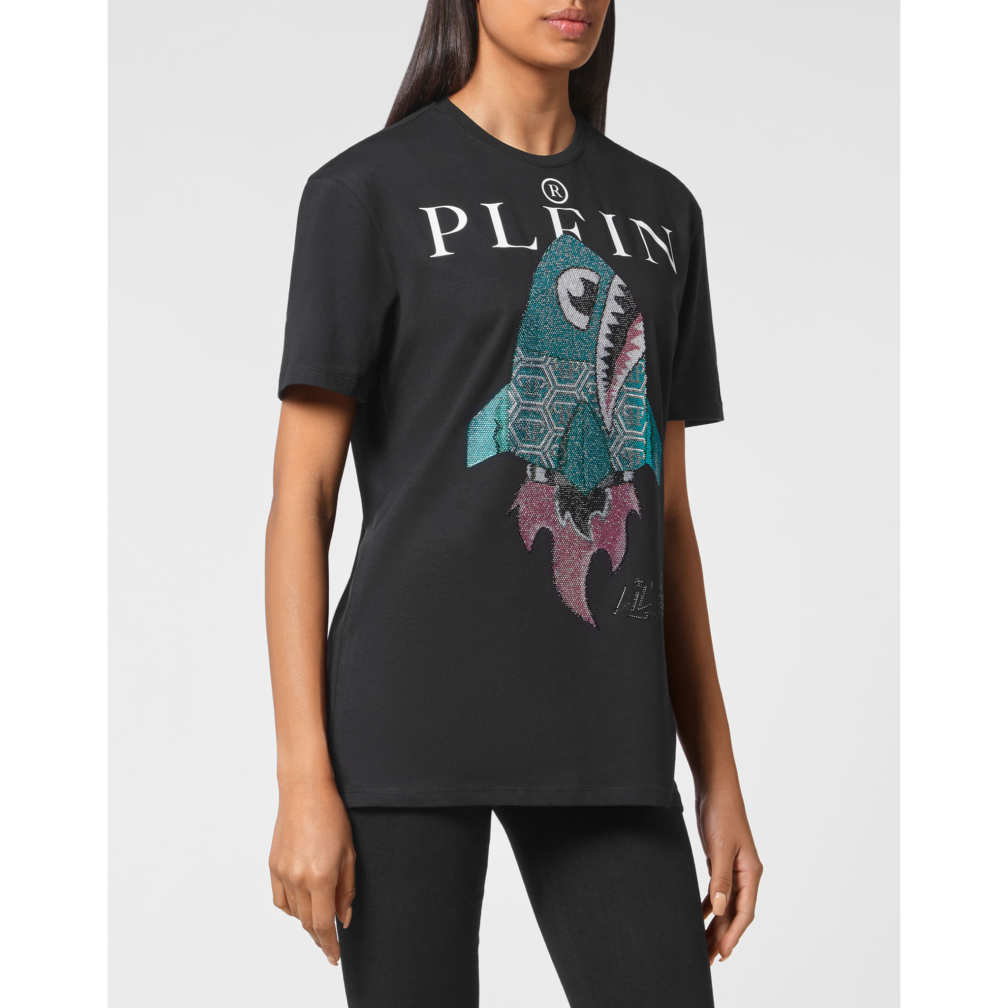PHILIPP PLEIN T-Shirt Round Neck LIL’ MONSTERS GANG