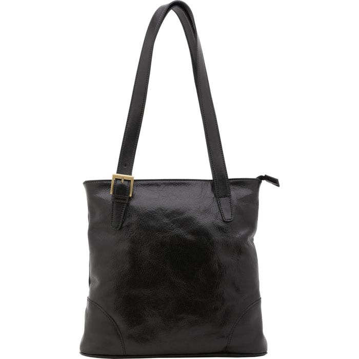 Borsa a spalla  da donna In Vera pelle Made in Italy 33x35x8 cm