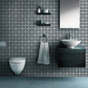 Stickers muraux - Sticker Mural Carrelage adhésif Cuisine Salle de Bain - 60 STICKERS CARRELAGES AZULEJOS EMERENCIO