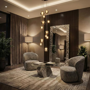 Miroir Caldera 180x90cm chrome Kare Design