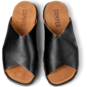 Sandalias - CAMPER Brutus - Negro - Cuero liso